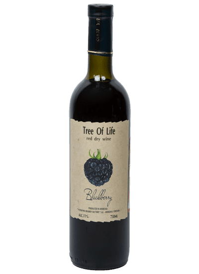 Вино ежевичное «Дерево жизни» сухое