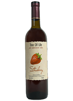 Strawberry wine "Tree of Life"